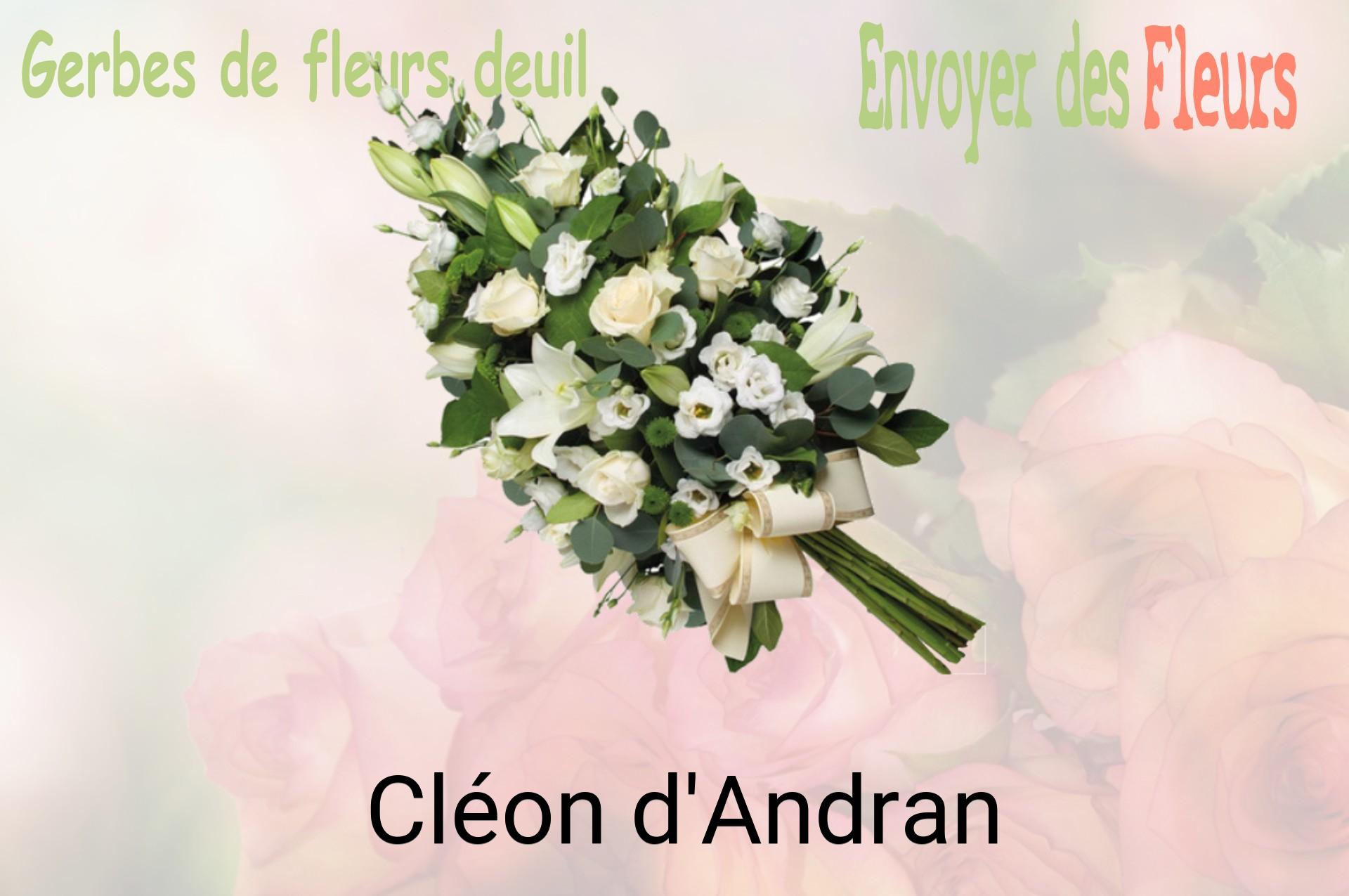 Gerbe de fleurs de deuil livrée à Cléon-d'Andran